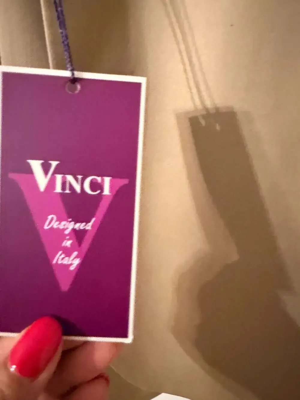 Vinci Men's Super 150's Designed in Italy Beige Two-Button Sport Coat 46S